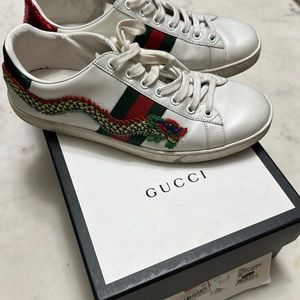 Authentic Gucci Dragon Sneakers